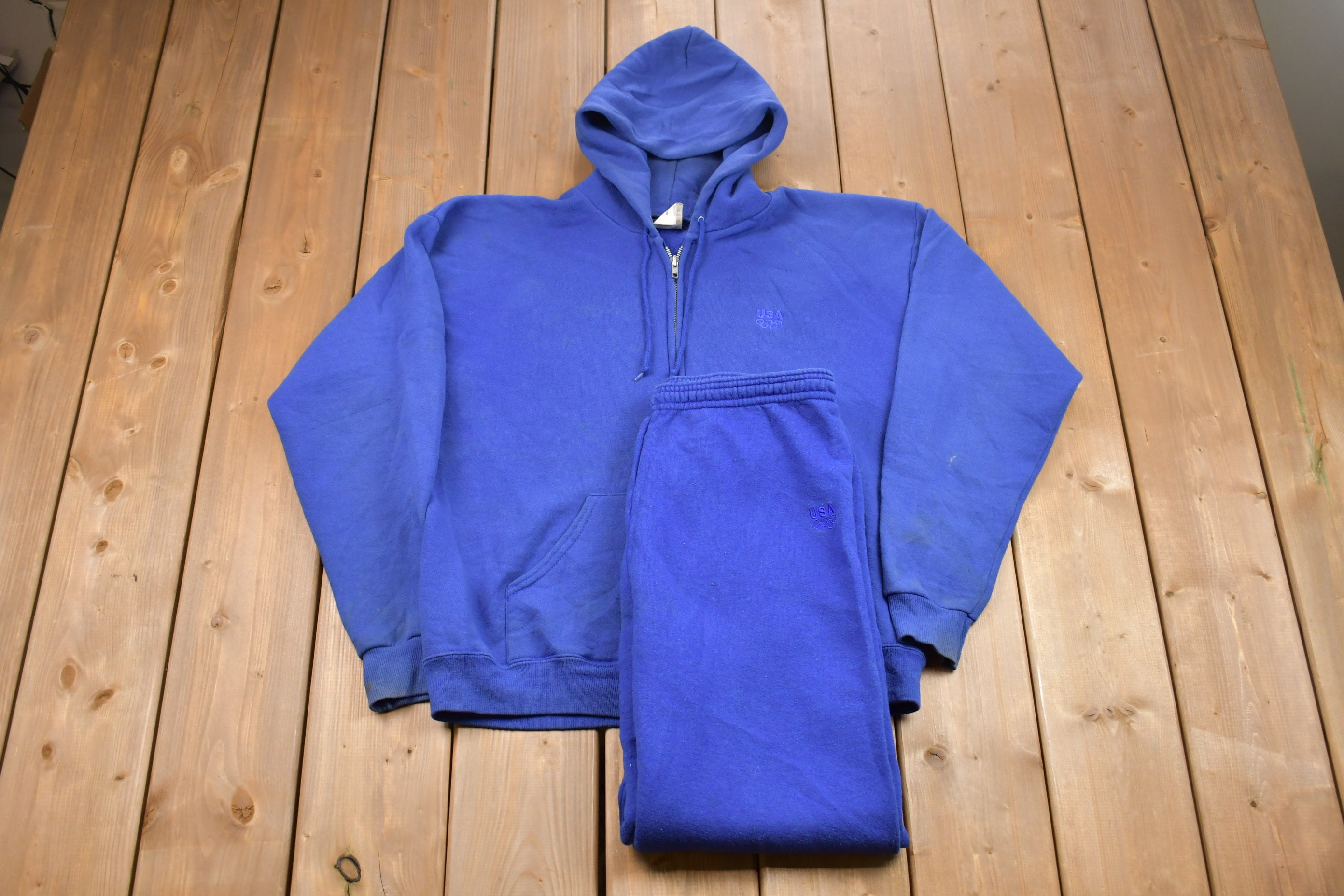 Vintage 1990s USA Olympic Track Suit Hoodie