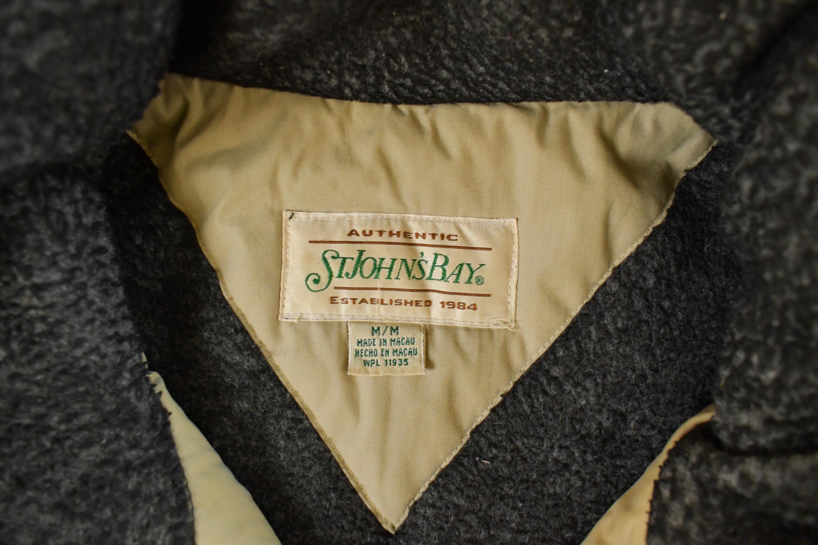 Vintage 1990s St. John's Bay Insulated Hooded Jacket Men's Medium