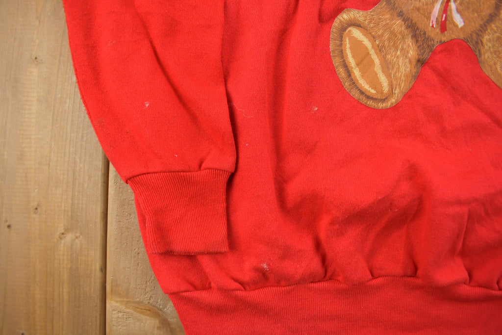 Vintage 1980s Cute Teddy Bear JE Morgan Crewneck Sweater