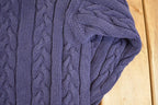 Vintage 1990s Gap Cable Knit Deep V Neck Sweater Men's S /