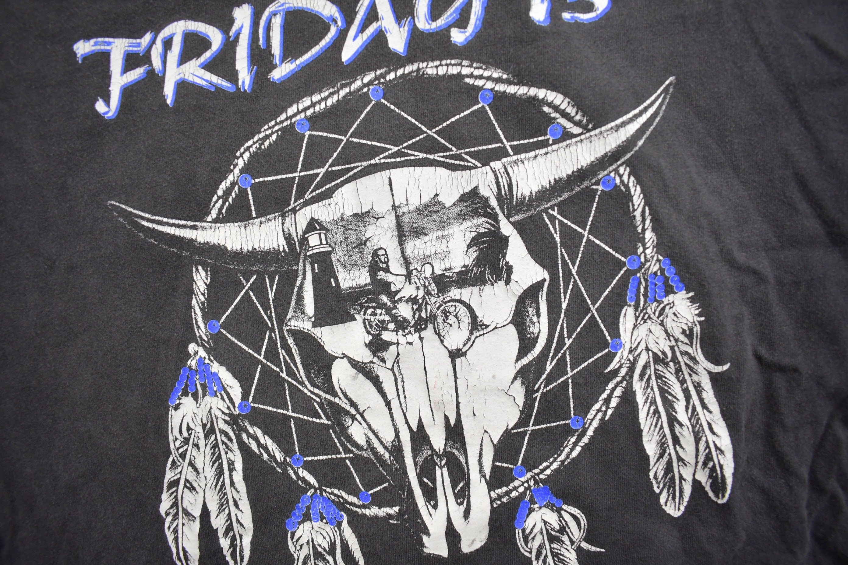 Vintage 2002 Friday 13th Bike Meet Graphic T-Shirt
