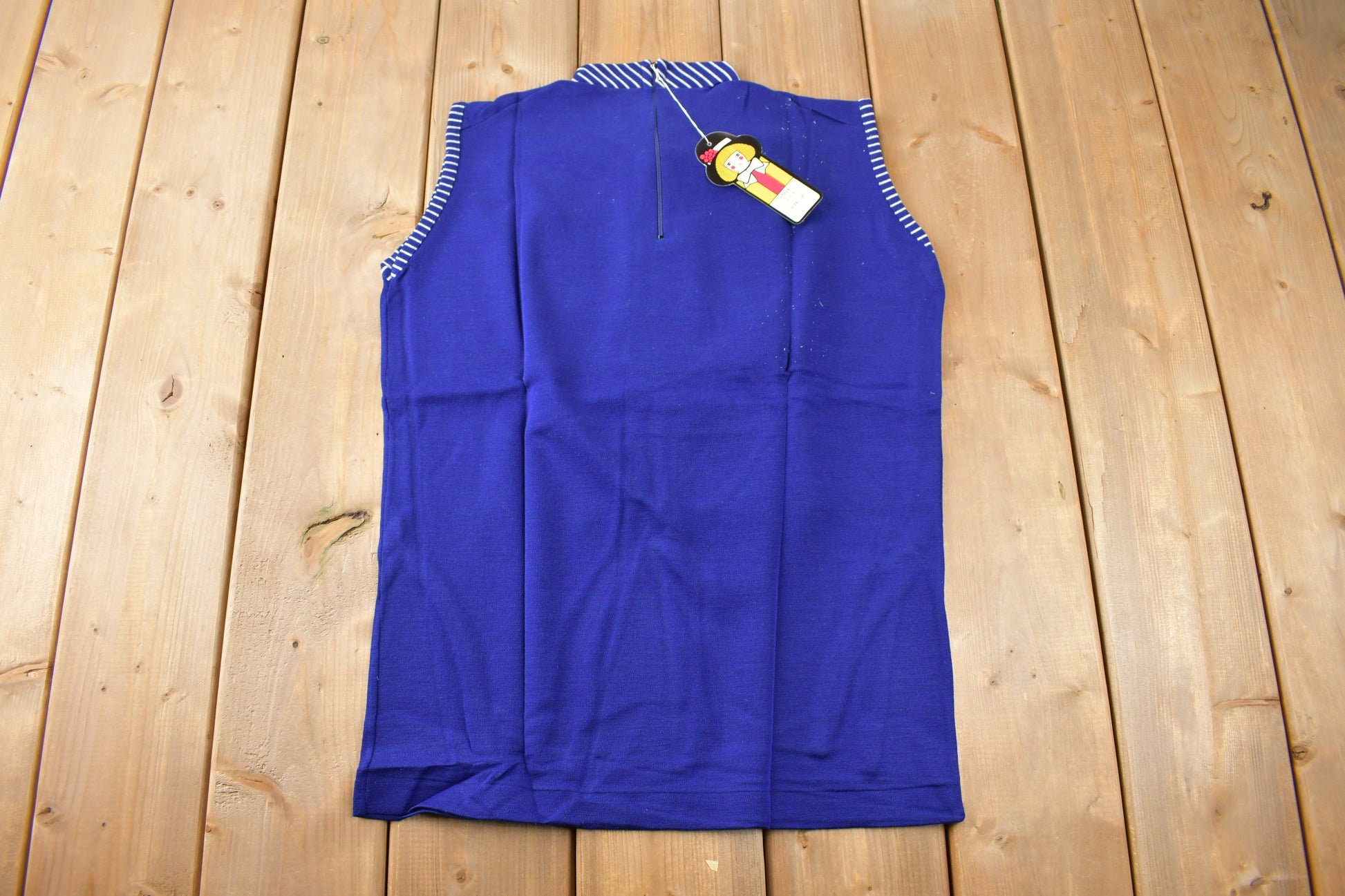 True Vintage 1960s Deadstock Helen Sue Sleeveless Blouse With Tie Made In Japan