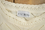 Vintage 1990s Via Moda Cable Knit Crewneck Sweater