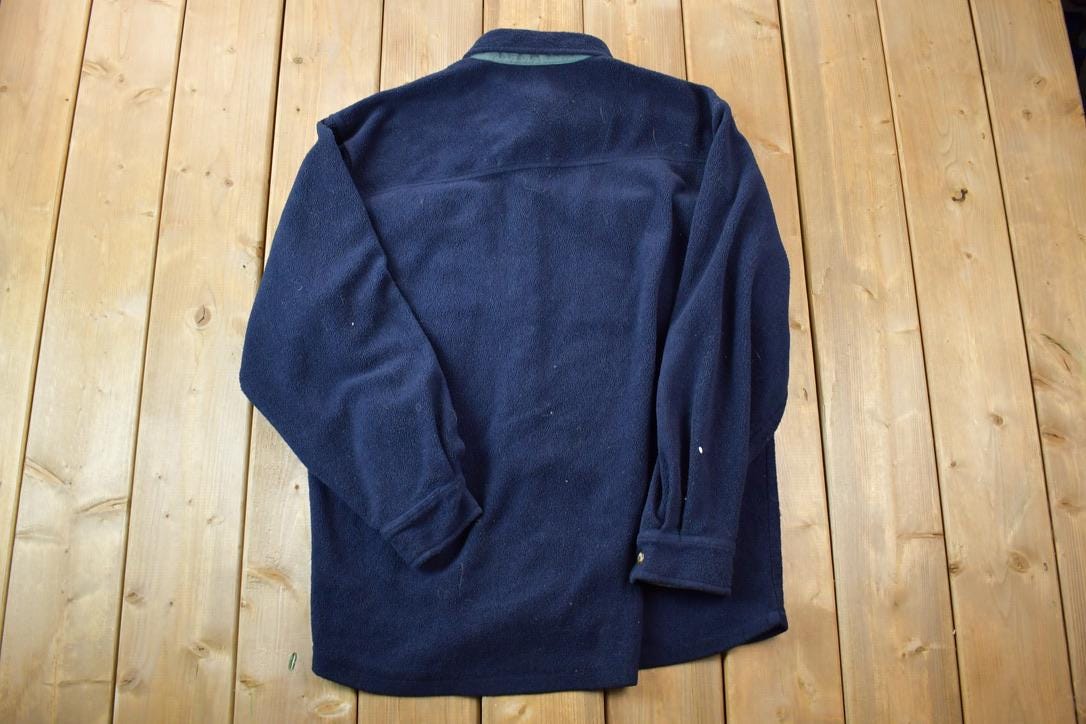 Vintage 1990s Kaid Performance Fleece Button Up Sweater