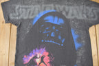 Vintage 1996 Star Wars Darth Vader All Over Print Graphic T-Shirt Size XL Made In USA