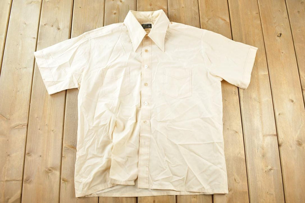 Vintage 1970s JC Penny Button Up Shirt Men's L /