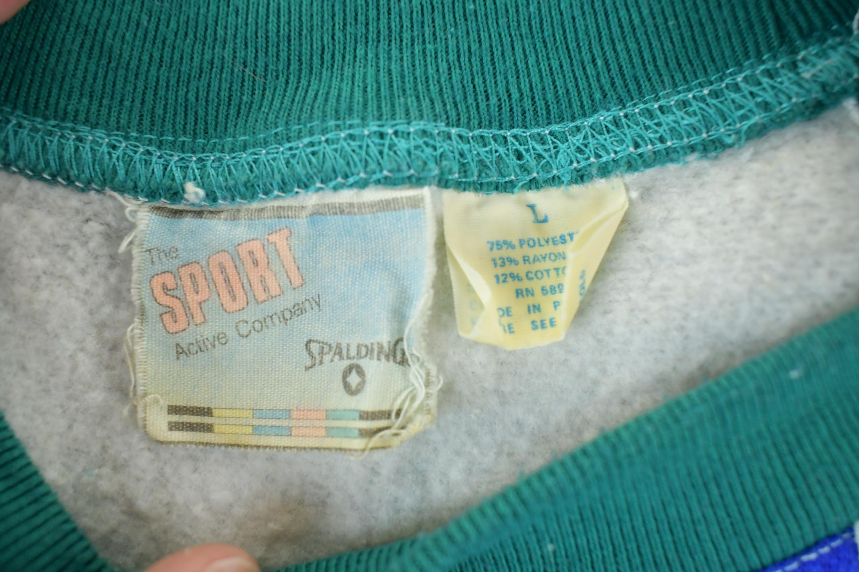 Vintage 1990s Spalding Activewear Crewneck Sweatshirt Men's Large