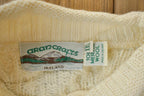 Vintage 1990s Arancrafts 100% Merino Wool Knit Sweater