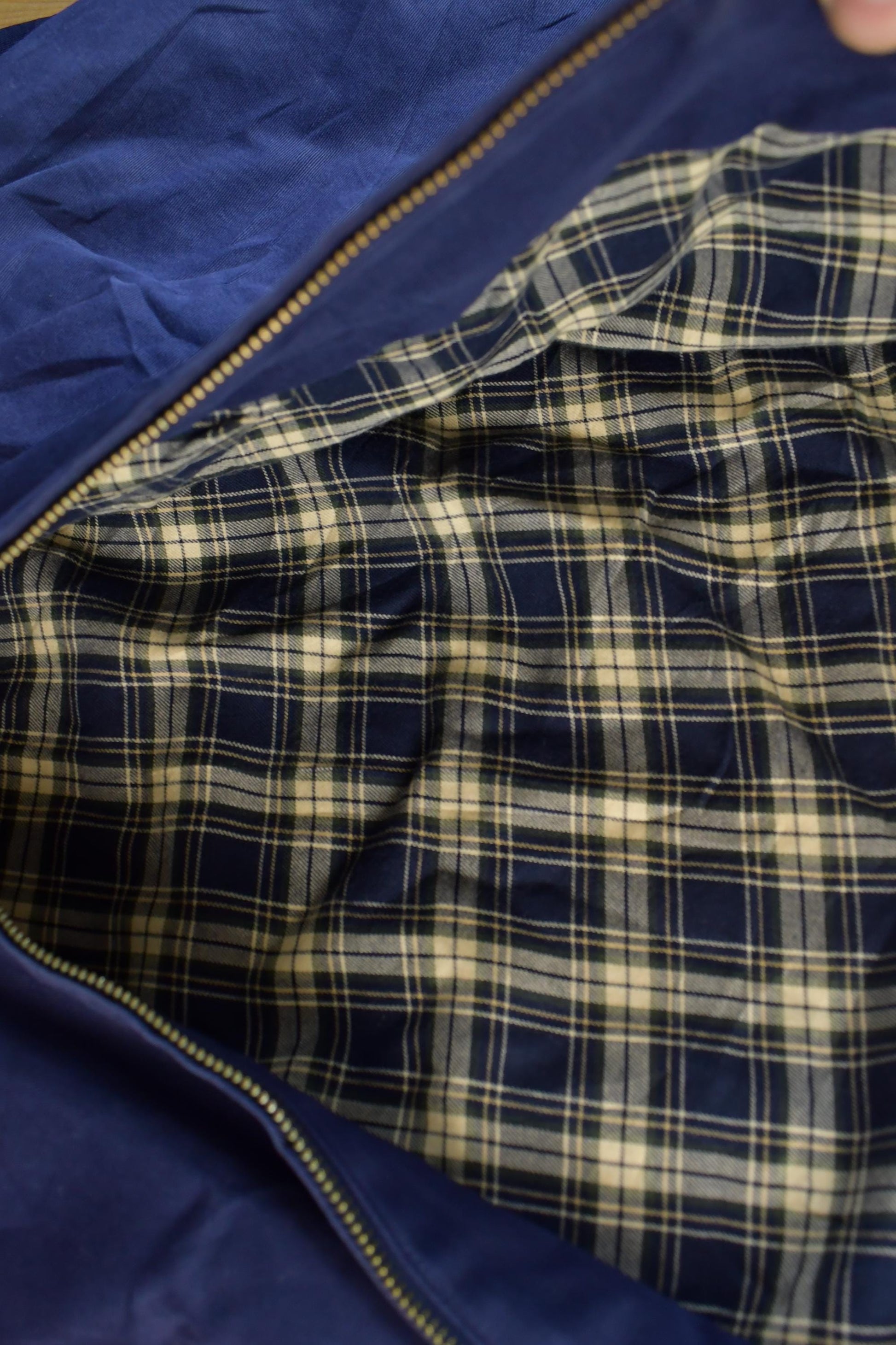 Vintage 1990s Polo By Ralph Lauren Light Collared Full Zip Plaid Lined Jacket