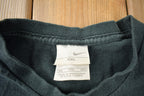 Vintage 2000s Nike Black Embroidered Mini Swoosh T-Shirt Size XXL
