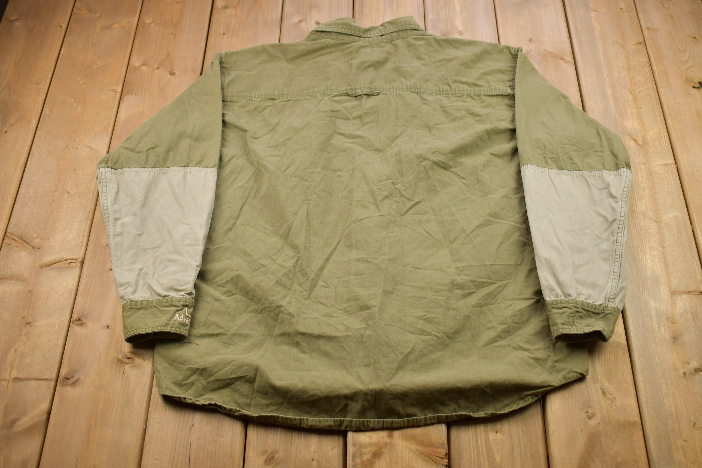 Vintage 2000s Outdoorsman Adventure Patch Blank Button Up Shirt