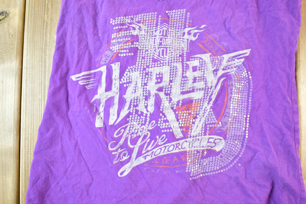 Vintage 1990s Harley Davidson Banff Canada Souvenir Tank Top Womens M