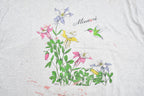 Vintage 1990s Missouri Floral Graphic Souvenir T Shirt