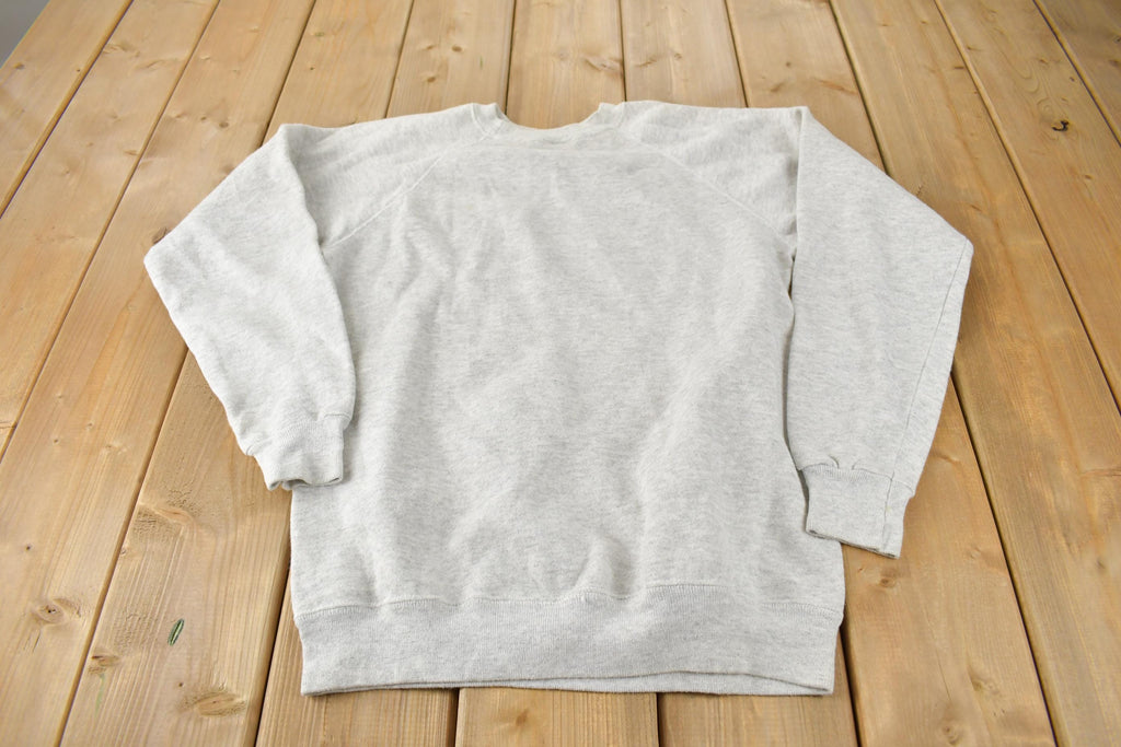 Vintage 1990s Hanes Blank Grey Crewneck Sweatshirt