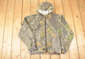 Vintage 1990s Trail Crest AOP Realtree Graphic Print Full Zip Hoodie Sweatshirt Men's L