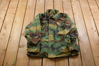 Vintage 1983 Woodland Camouflage Military Jacket