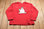Vintage 1990s Snowman & Tweety Bird Crewneck