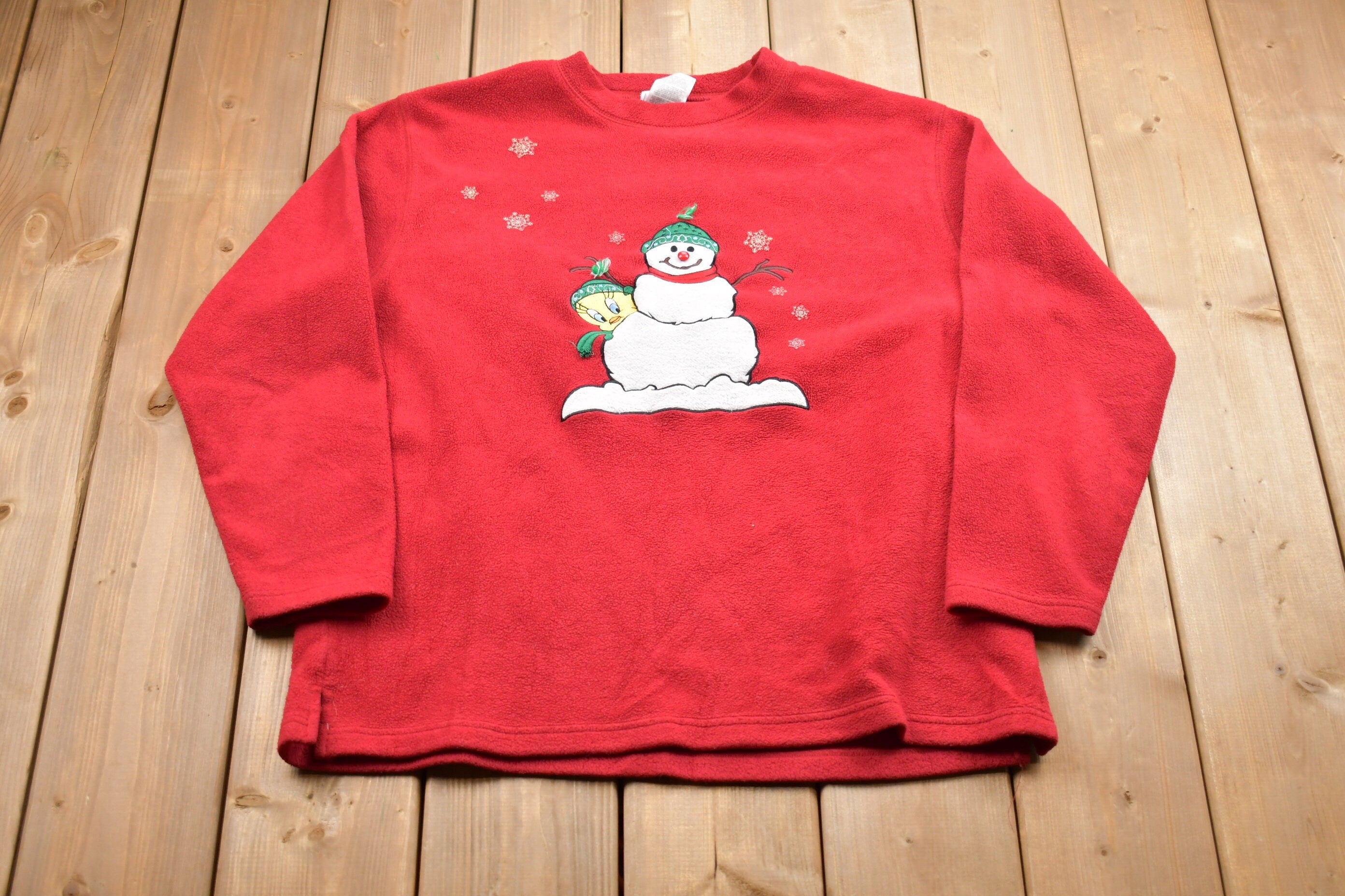 Vintage 1990s Snowman & Tweety Bird Crewneck