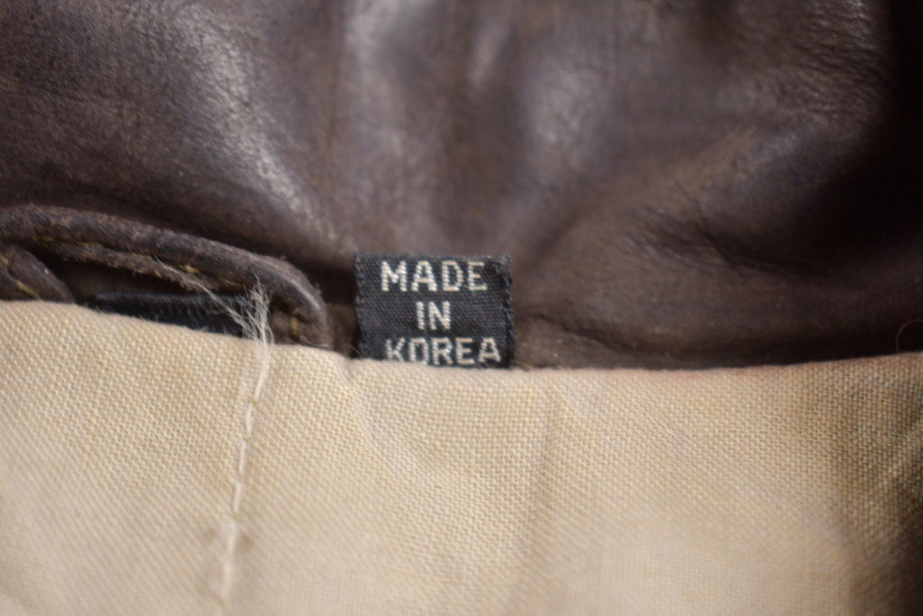 Vintage 1980s Peter England Leather Jacket
