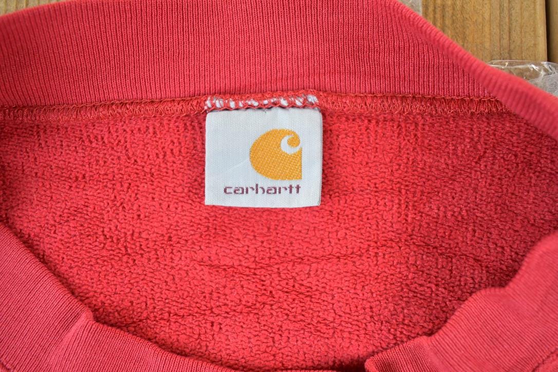 Vintage Distressed Carhartt Crewneck Sweatshirt