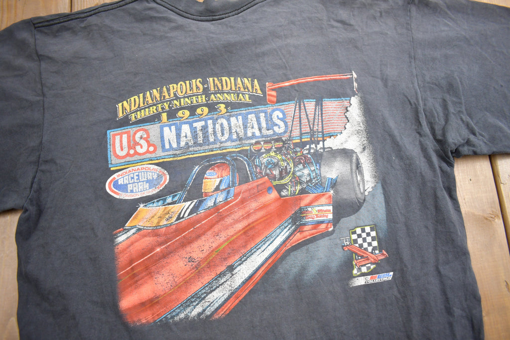 Vintage 1993 National Hot Rod Association Spring Nationals Graphic T Shirt