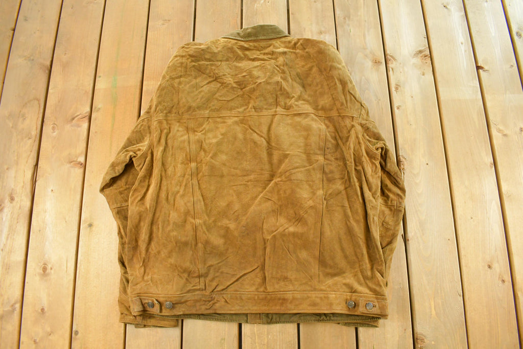 Vintage 1990s The Territory Ahead Leather Jacket Men's 2XL  Fall Outerwear  Leather Coat  Winter Outerwear  Suede Jacket