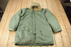 Vintage 1990s Military Parka Jacket Size M