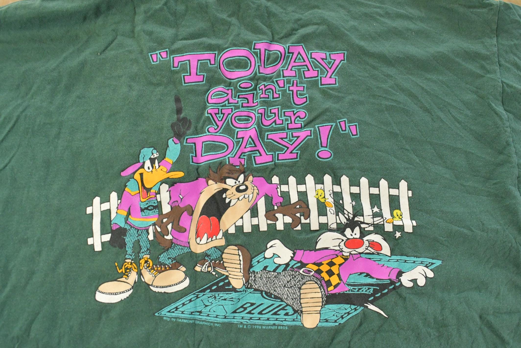 Vintage 1990s Looney Tunes Tweety Bird T-Shirt Men's 3X / 90s Warner Bros Cartoon Shirt / Made in USA / Single Stitch