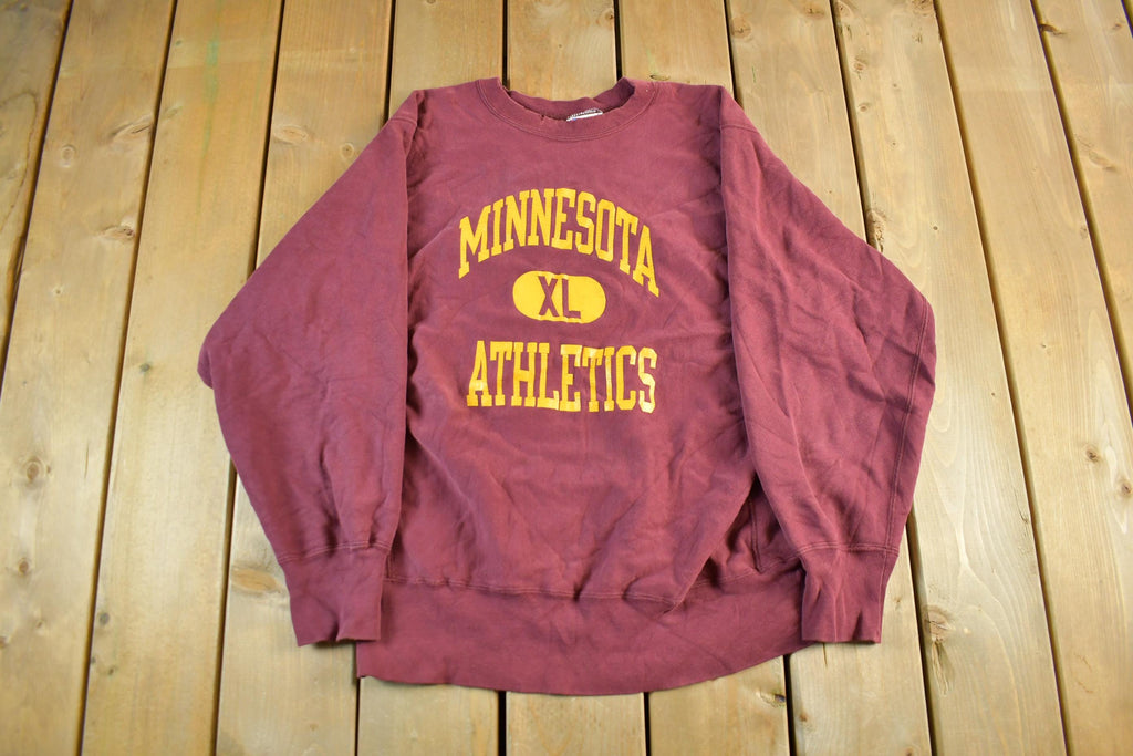 Vintage 80s University of Minnesota Champion Reverse Weave Sweatshirt (Men's Large)