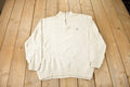 Vintage Y2K Chaps Embroidered Logo Quarter Zip Knit Sweater Size L