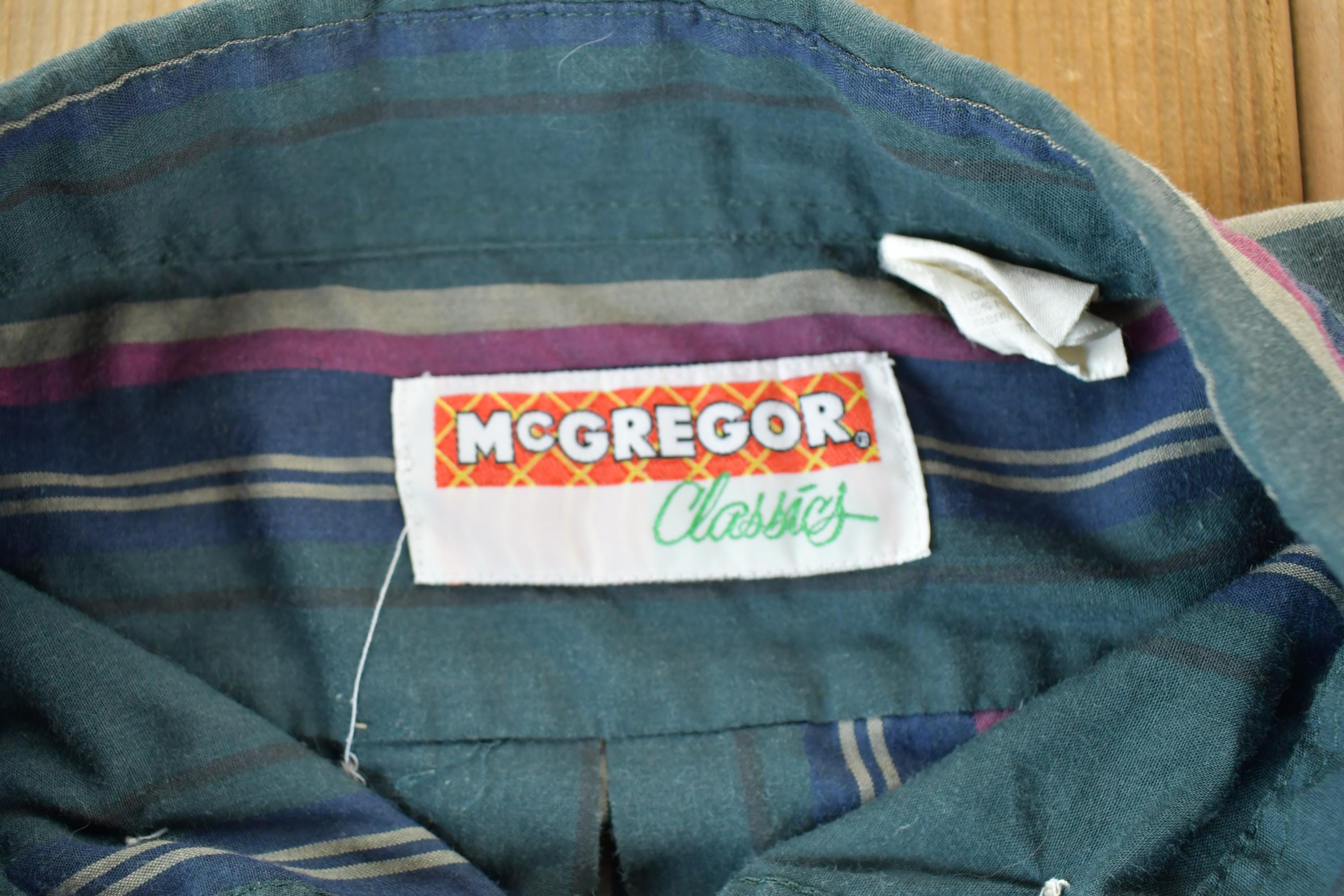 Vintage 1990s McGregor Striped Button Up Shirt