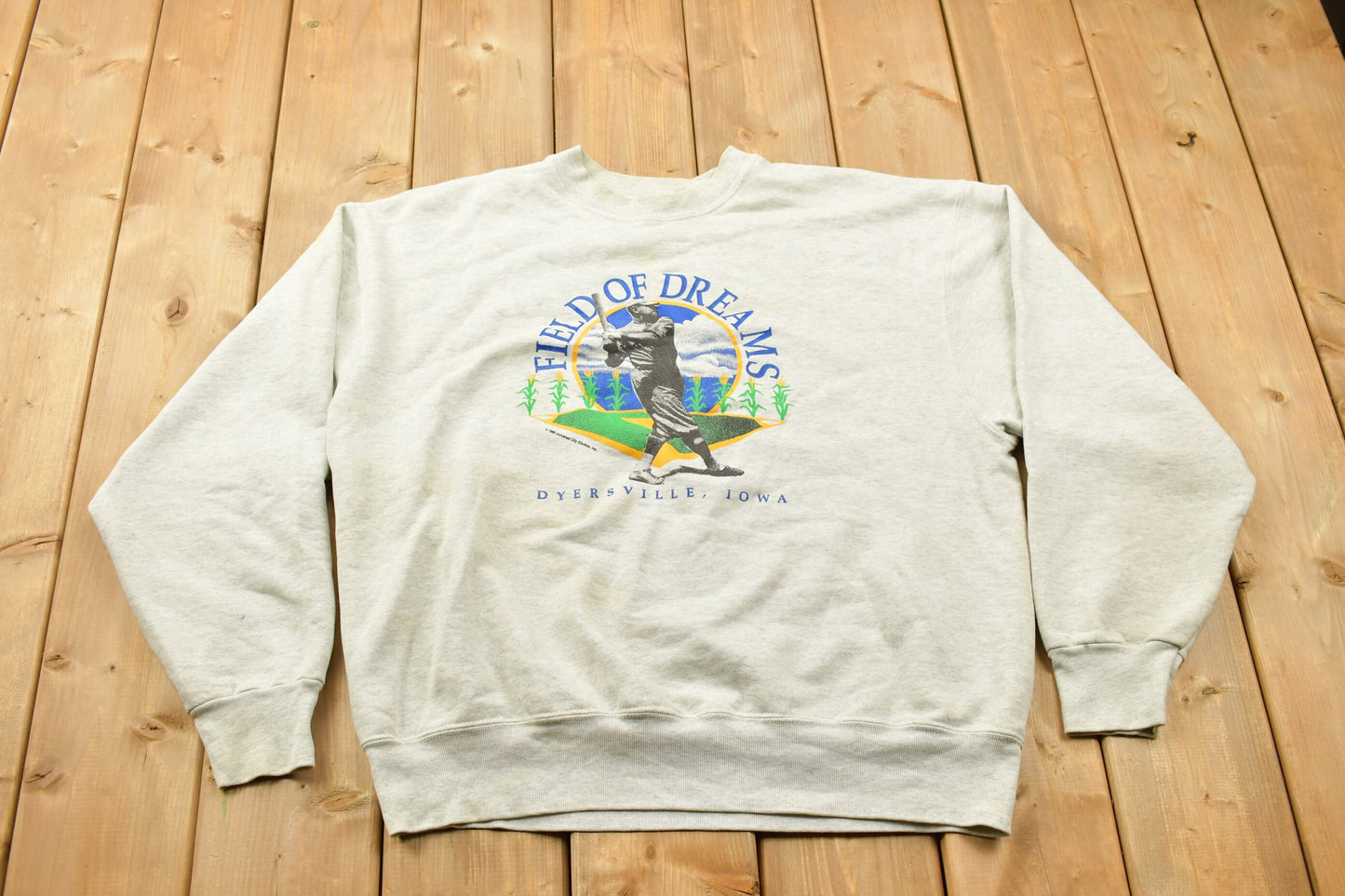 Vintage 1980s Field Of Dreams Dyersville Iowa Crewneck Sweatshirt / 90s Crewneck / Souvenir Sweater / Baseball Iowa / Travel And Vacation