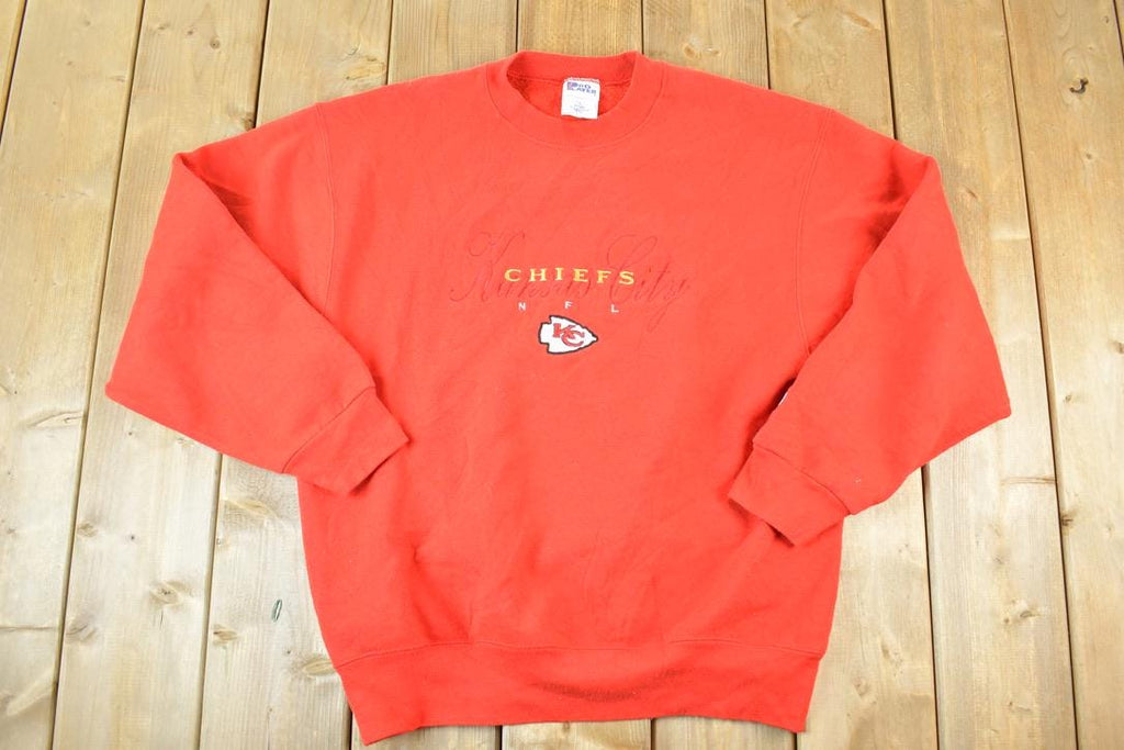 Vintage 1990s Kansas City Chiefs Pro Player NFL Crewneck Sweatshirt Mens L