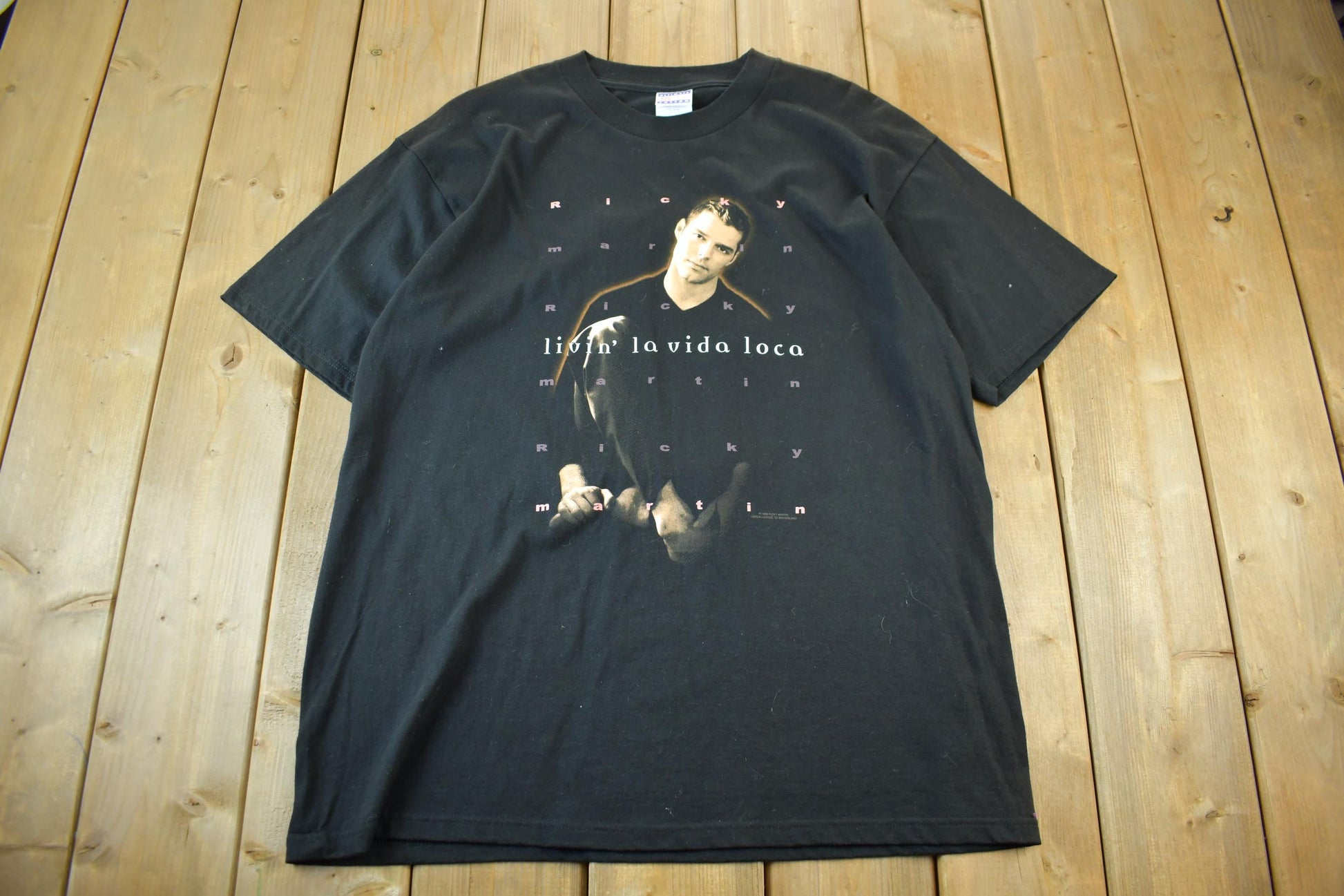 Vintage 1999 Ricky Martin Living La Vida Loca Tour Band T-Shirt