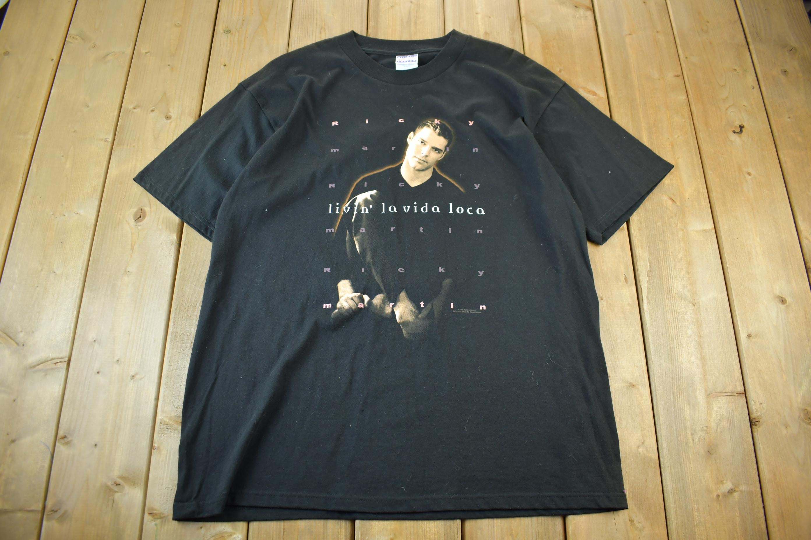 Vintage 1999 Ricky Martin Living La Vida Loca Tour Band T-Shirt