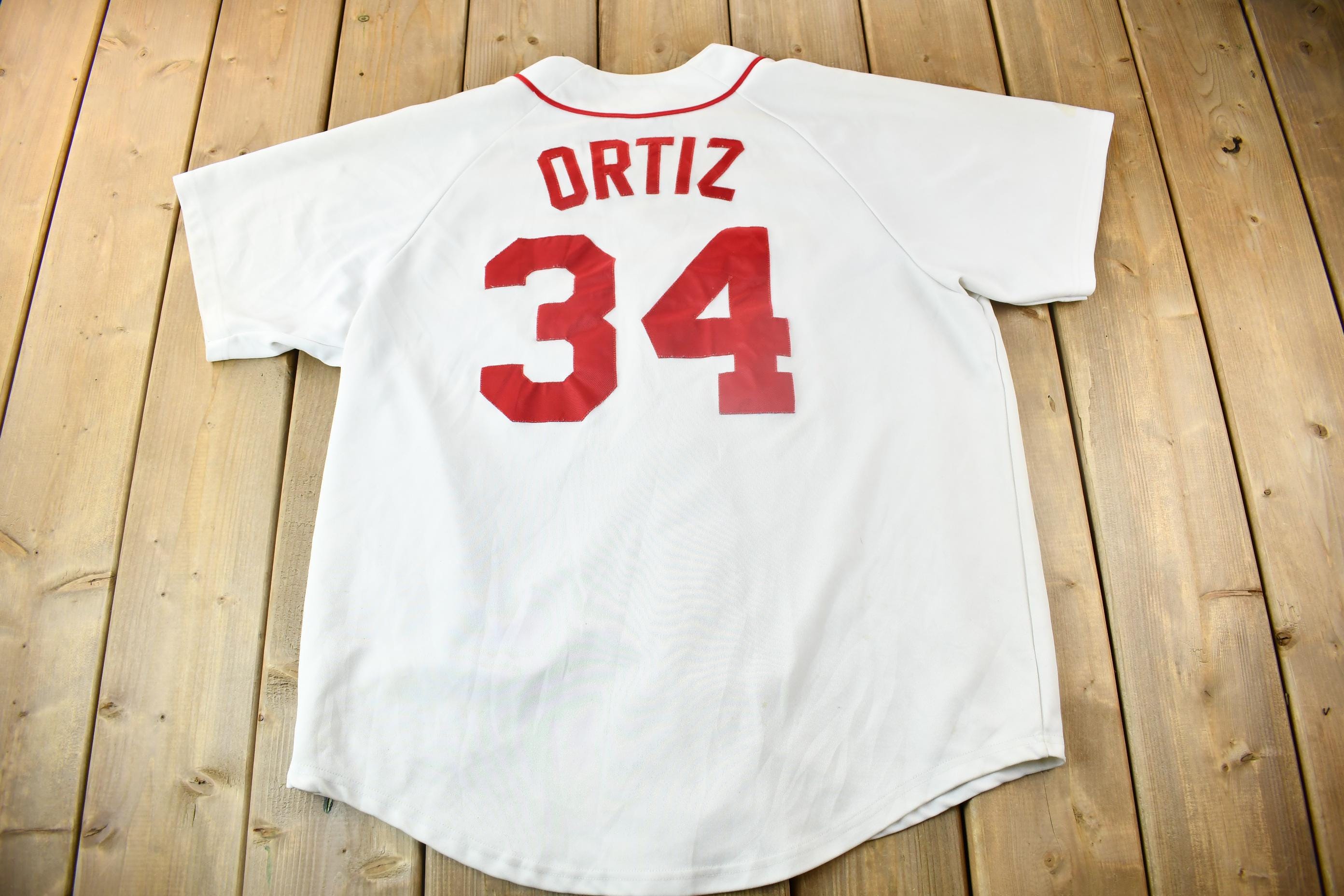 Vintage 2003 Boston Red Sox David Ortiz MLB Majestic Baseball Jersey