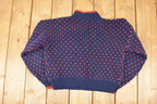 Vintage 1990s Club Sportif Mini Heart Knit Crewneck Sweater Women's Cropped L