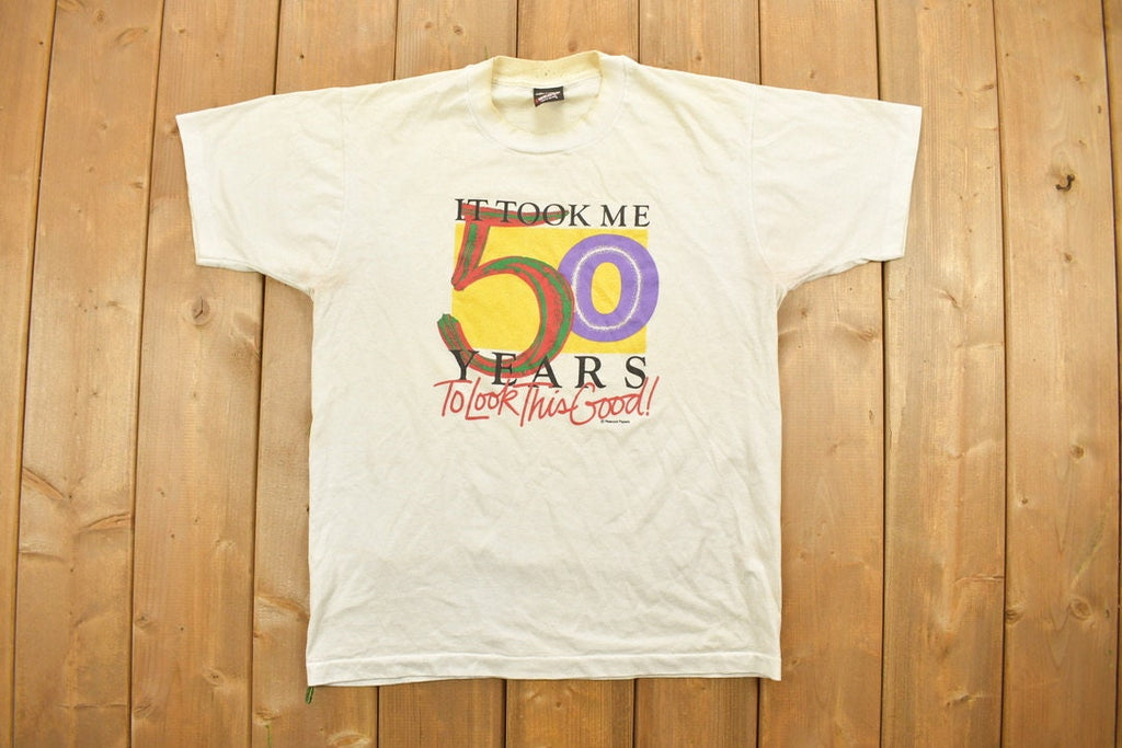 Vintage 1995 50 Years Birthday Celebration Souvenir T Shirt
