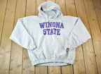 Vintage 1990s Winona State University Collegiate The Cotton Exchange Heavyweight Hoodie