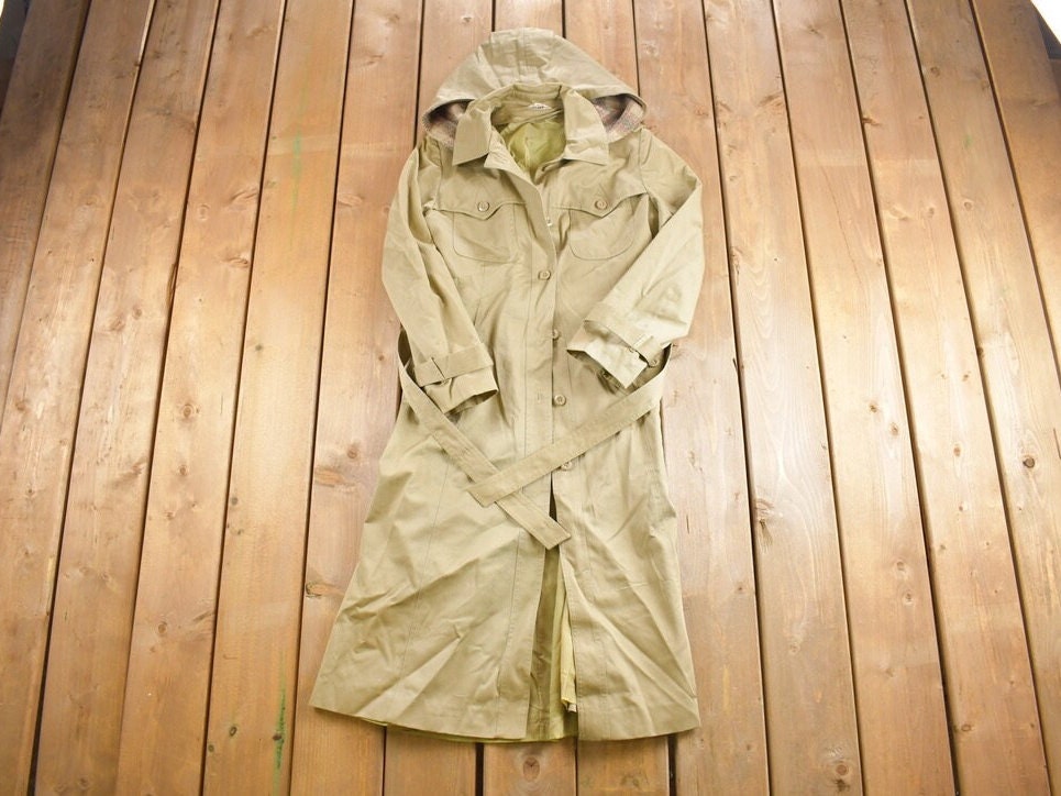 Vintage 1980s Full Length Trench Coat