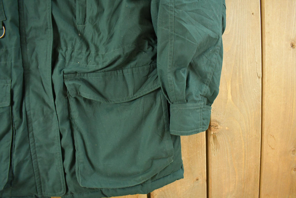 Vintage 1990s Eddie Bauer Down Hooded Jacket Women's Small