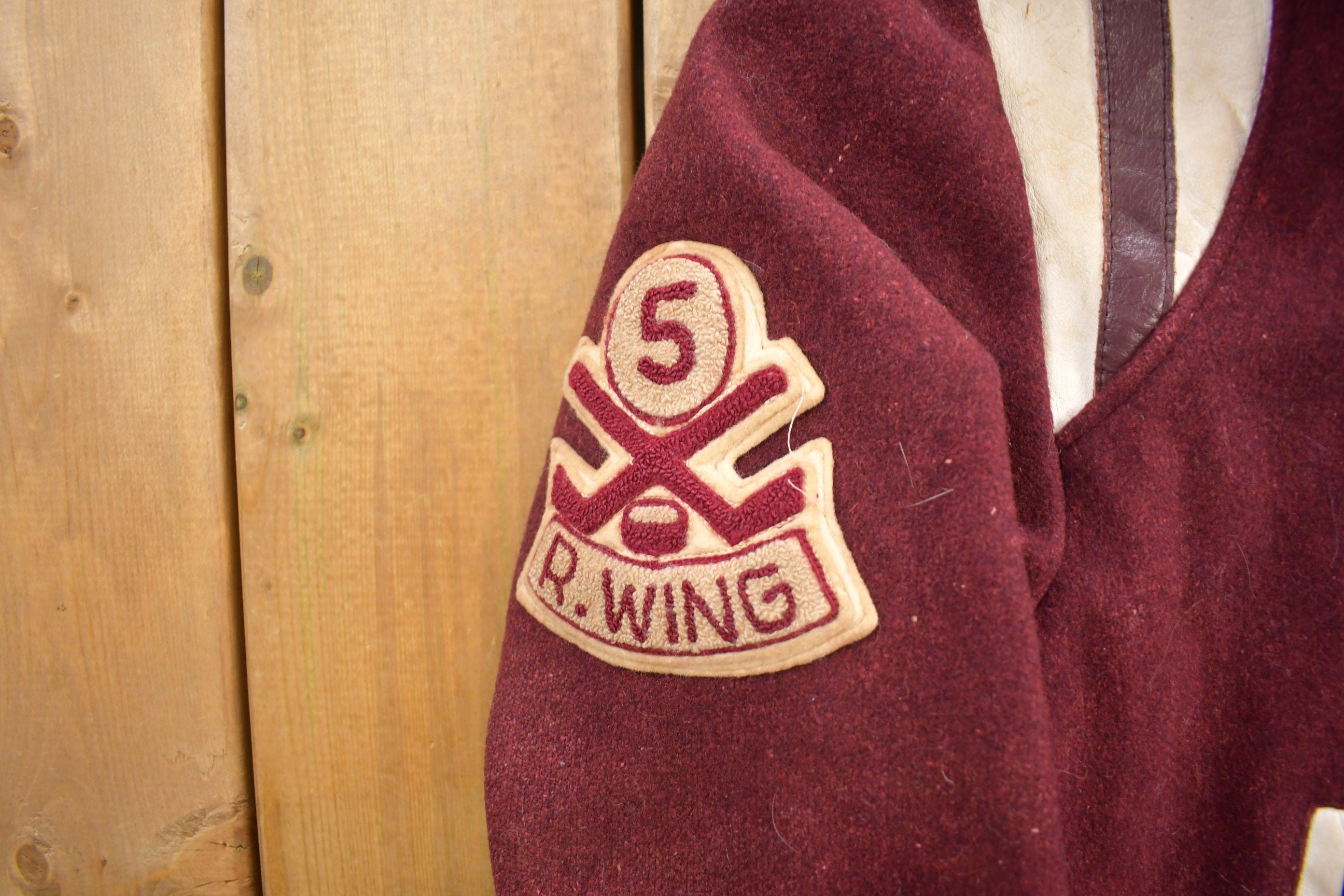 Vintage 1983 Midget O'leary Maroons PEIC Champs Varsity Jacket