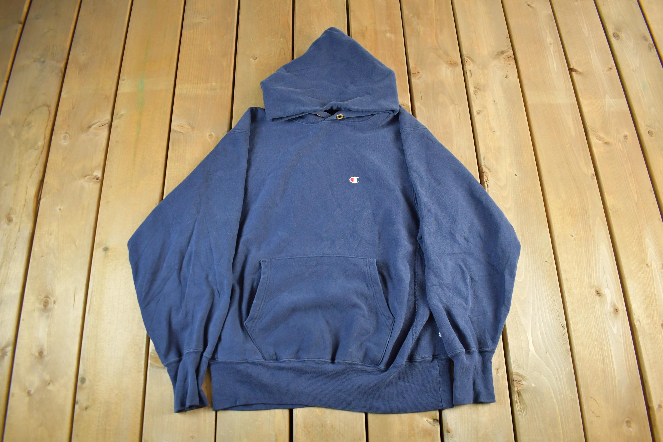 Vintage 90s Champion Reverse Weave Hoodie: USA Made, Men's Large
