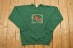Vintage 1990s Cardinal Bird Embroidered Crewneck