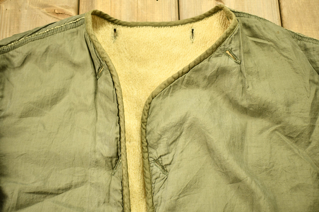 Vintage 1950s Military Sherpa Lined Liner Jacket
