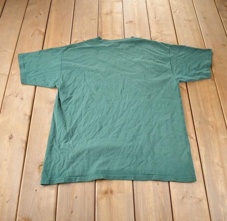 Vintage 1990s Bemidji State Beavers University Graphic T-Shirt Made In USA Cotton