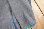 Vintage 1980s LL Bean Full Zip Grey Fleece Sweatshirt