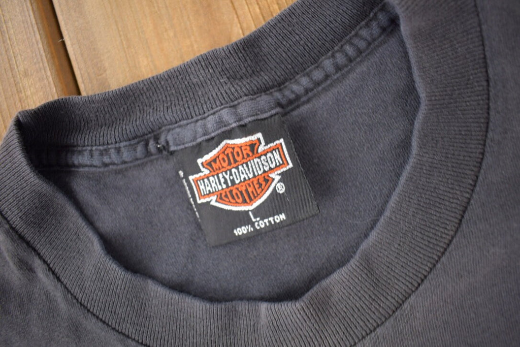 Vintage 1992 Harley Davidson Motorcycles Ventura California Single Stitch Graphic T-Shirt Made In USA