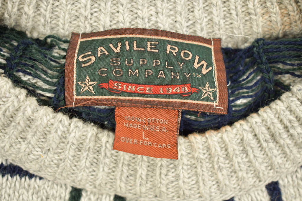 Vintage 1990s Savile Row Supply Company Knit Crewneck Sweater
