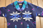Vintage 1980s Knockabouts By Pendleton Aztec Pattern Jacket /